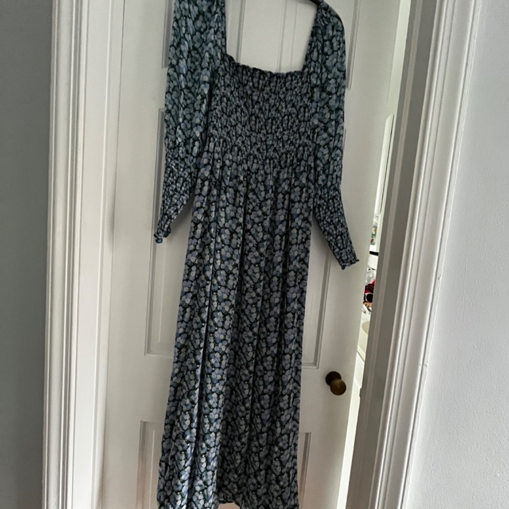Hill House Blue Floral Maxi Dress